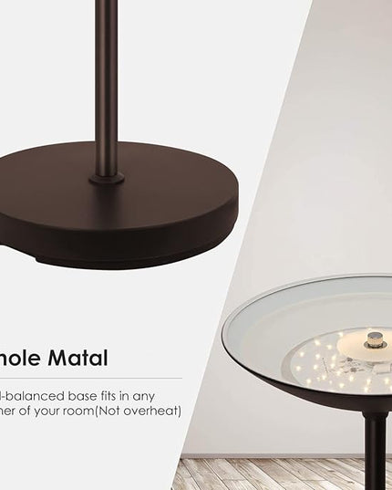 BoostArea Floor Lamp, Standing Lamp, 20W 2000LM LED Torchiere Floor Lamp, Stepless Dimmable, Touch Control, 3000K Daylight, 50000hrs Lifespan, Floor Lamps for Living Room, Standing Lamps for Bedroom - LeafyLoom