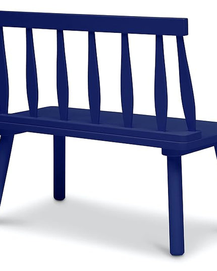 Delta Children Windsor Bench, Navy - LeafyLoom