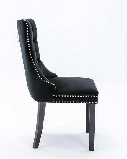 NicBex Haerin-SD-00093-LWJ Dining Chairs, 25.5"x19.7"x37.4", Light Black - LeafyLoom