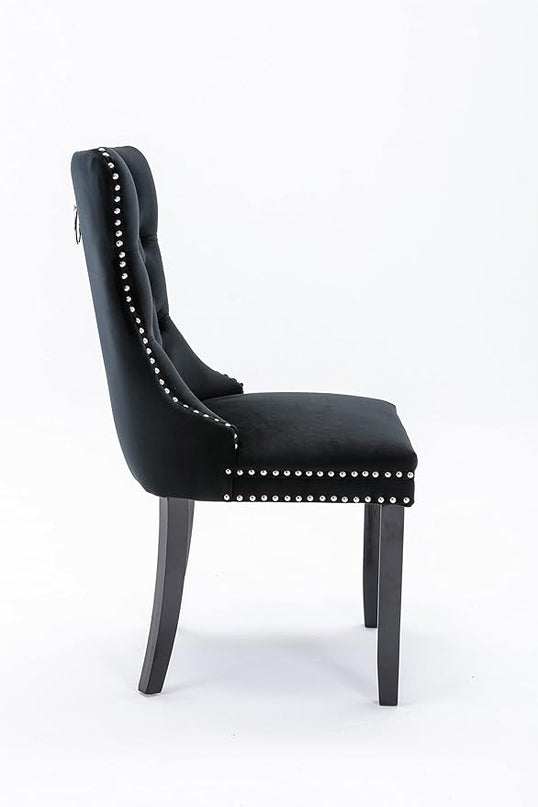 NicBex Haerin-SD-00093-LWJ Dining Chairs, 25.5"x19.7"x37.4", Light Black - LeafyLoom