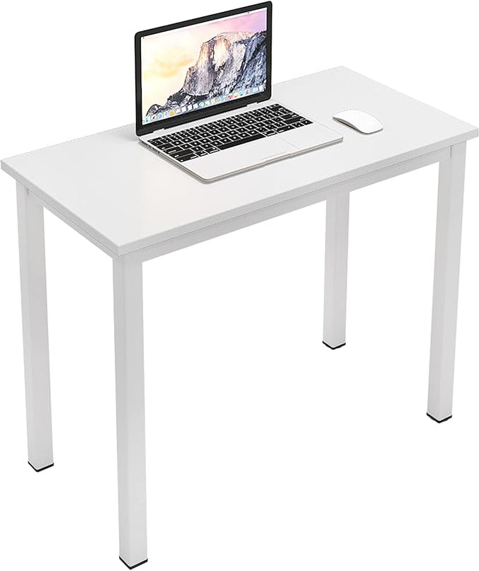 sogesfurniture 31.5 inches Office Desk Computer Desk Gaming Desk Computer Table Sturdy Writing Workstation for Home Office, White - LeafyLoom
