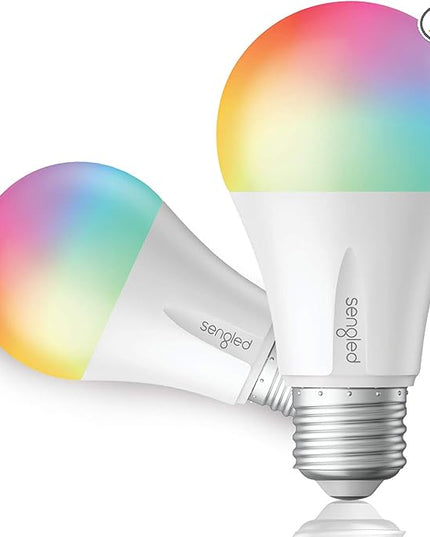Sengled Zigbee Smart Light Bulbs, Smart Hub Required, Works with SmartThings and Echo with Built-in Hub, Voice Control with Alexa and Google Home, Color Changing 60W Eqv. A19 Alexa Light Bulb, 2 Pack Sengled