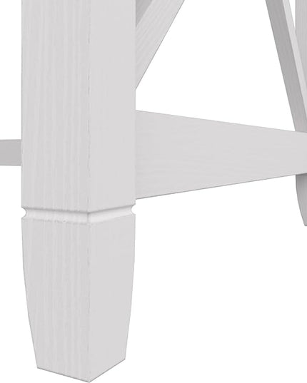 Bush Furniture Key West 60W L Shaped Desk with 2 Drawer Mobile File Cabinet in Pure White Oak - LeafyLoom