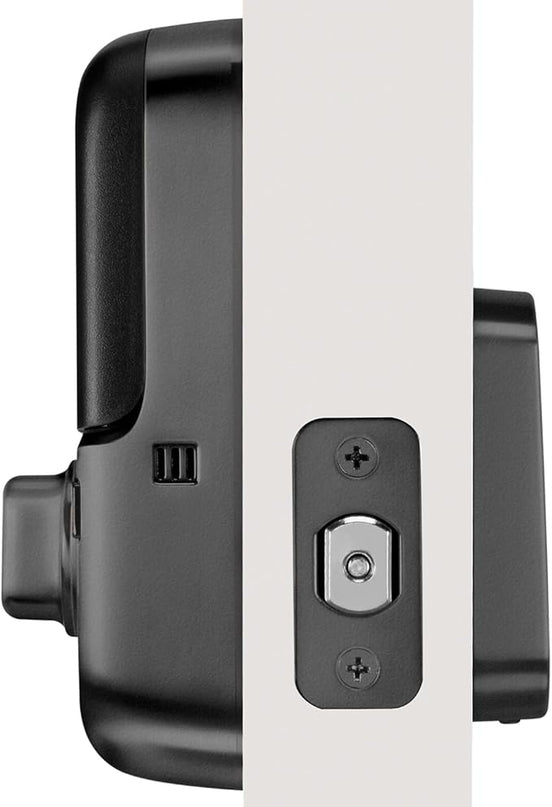 Yale Assure Deadbolt Lock, Black Suede Keyless Non-Connected Entry Door Lock with Digital Keypad Touchscreen for Code Entry, ‎YRD256-NR-BSP Yale