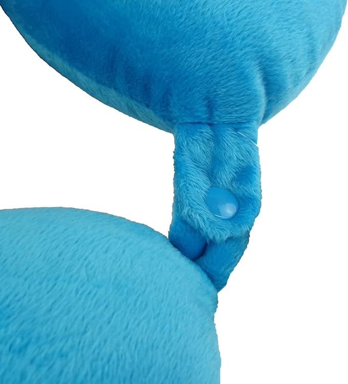 Adult Cozy Soft Microfiber Neck Pillow, Compact, Perfect for Plane or Car Travel, Light Blue - LeafyLoom