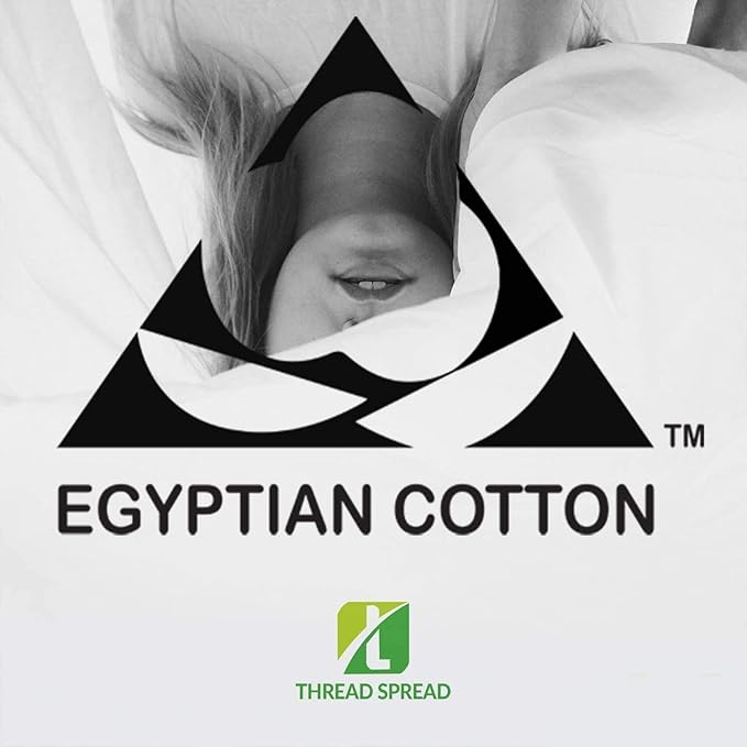 THREAD SPREAD Luxury Egyptian Cotton Full Stripe Sheet Set, 600 Thread Count Extra Long Staple 4 PC Set, Full Damask Sheets, Soft, Cooling Sateen Weave Striped Sheets Upto 18" Deep Pocket - Taupe - LeafyLoom