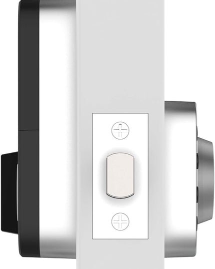 ULTRALOQ U-Bolt 5-in-1 Keyless Entry Backlit Keypad, App,Smart Door Lock, Bluetooth, Satin Nickel ULTRALOQ