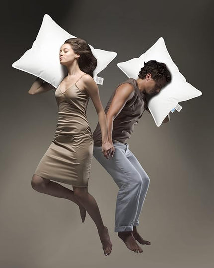 Luxury Goose Down Pillow, Hotel Bed Pillows for Sleeping Soft and Support for Side & Back Sleepers (Standard of 1) - LeafyLoom