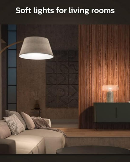 Philips Hue Smart 75W A19 LED Bulb - Soft Warm White Light - 1 Pack - 1100LM - E26 - Indoor - Control with Hue App - Works with Alexa, Google Assistant and Apple Homekit PhilipsHue