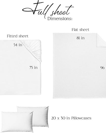 Northwest Ashford Bedding Set, Full, Optical White - LeafyLoom
