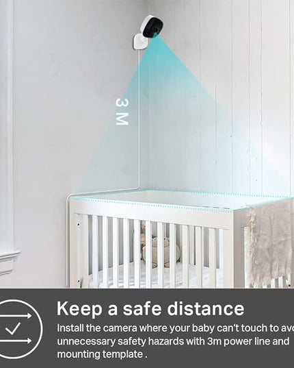 Kasa Smart 2K QHD Indoor Security Camera, Person/Baby Crying/Motion Detection, 2-Way Audio, 30Ft. Night Vision, Cloud/SD Card Storage(Up to 256 GB), Works with Alexa & Google Home (KC400) KasaSmartbyTP-Link