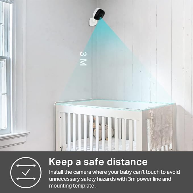 Kasa Smart 2K QHD Indoor Security Camera, Person/Baby Crying/Motion Detection, 2-Way Audio, 30Ft. Night Vision, Cloud/SD Card Storage(Up to 256 GB), Works with Alexa & Google Home (KC400) KasaSmartbyTP-Link