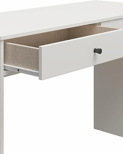 Ameriwood Home The Loft 2 Drawer Desk, White - LeafyLoom