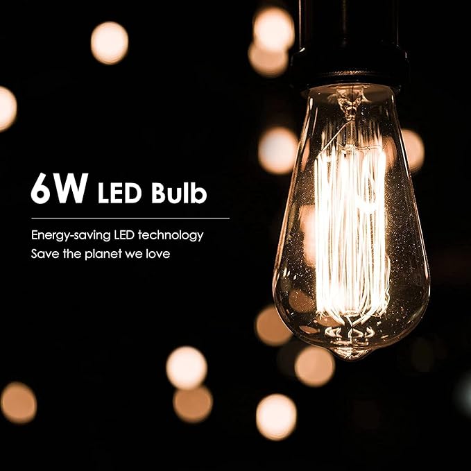 BoostArea Industrial Floor Lamp, Diamond Shape Design, 6W LED Bulb, E26 Socket, On/Off Footswitch, Premium Quality, Safe, Easy Assembly, Modern Style, Black - LeafyLoom