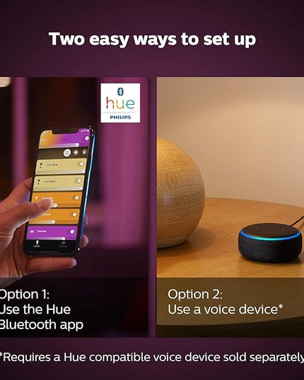 Philips Hue Indoor 6-Foot Smart LED Light Strip Plus Base Kits with Plugs - Color-Changing Single-Color Effect - 2 Pack - Control with Hue App - Works with Alexa, Google Assistant and Apple HomeKit PhilipsHue