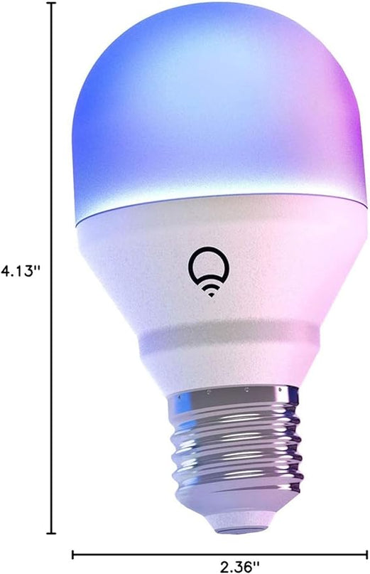 LIFX Color A19 800 lumens, Billions of Colors and Whites, Wi-Fi Smart LED Light Bulb, No Bridge Required, Works with Alexa, Hey Google, HomeKit and Siri (2-Pack) LIFX