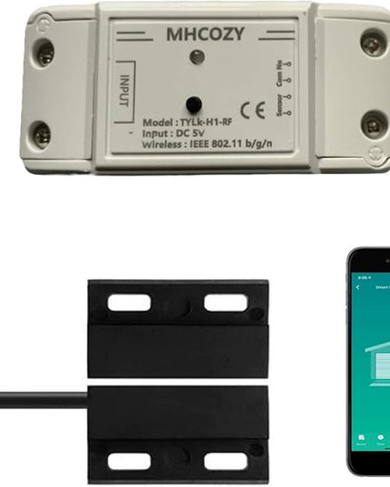 5V WiFi Smar Garage Door Opener Remote Controller,Monitor Garage Open Close Status by Phone Tuya app Anywhere,Compatible with Alexa Google Home MHCOZY