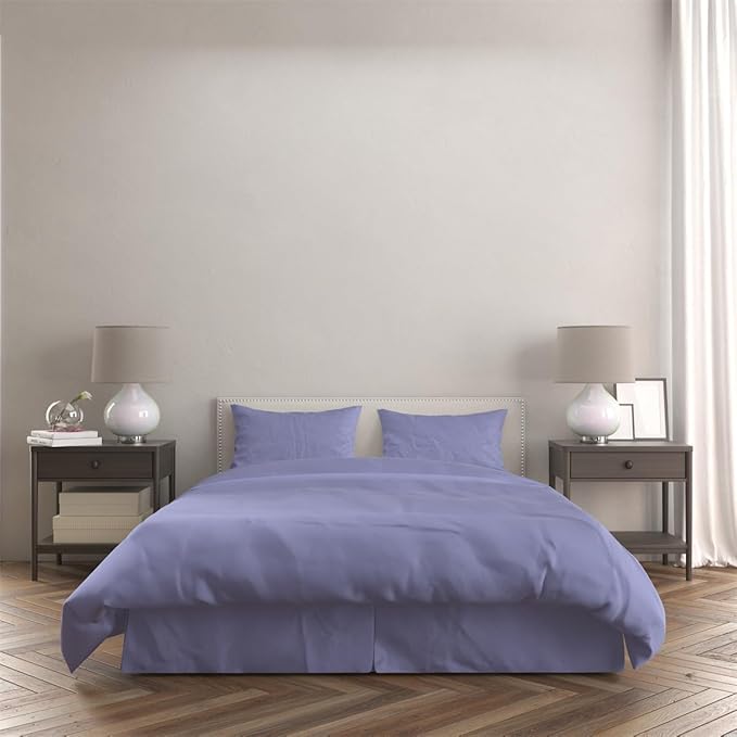 3 Piece Solid Color All Season Bedding Comforter Set Microfiber Soft Lightweight Bedding Set for Kids Teens Adults Room Decor with 1 Comforter and 2 Pillowcases King - LeafyLoom