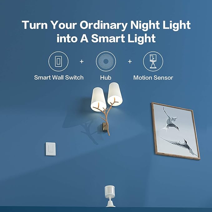 Aqara Smart Light Switch (with Neutral, Single Rocker), Requires AQARA HUB, Zigbee Switch, Remote Control and Set Timer for Home Automation, Compatible with Alexa, Apple HomeKit, Google Assistant Aqara