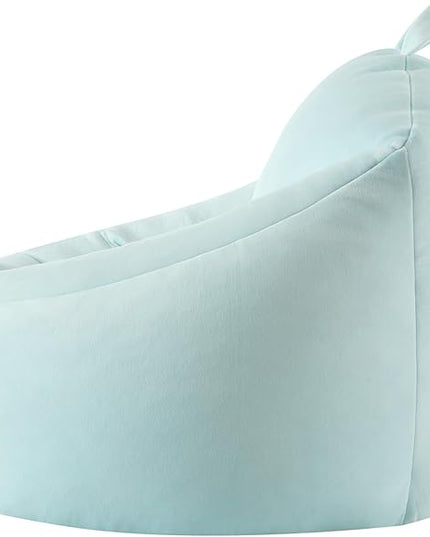 Heritage Kids Micromink Squishy Bean Bag Chair for Kids Ages 3+, Rainbow - LeafyLoom