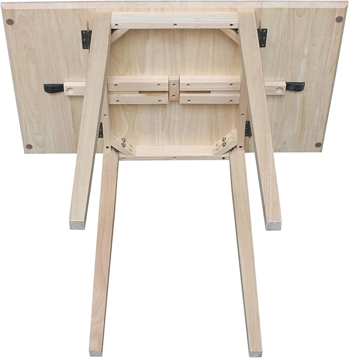 International Concepts Small Drop-leaf Table, Unfinished - LeafyLoom