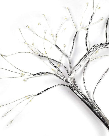 Lake Industries 20" LED Firefly Tree Lights | Bonsai - Bedroom, Desk Top, Table Lamp Decoration | USB/Battery Operated | Touch Switch | DIY Adjustable Branches | Home Party Holiday | Warm Lighting - LeafyLoom