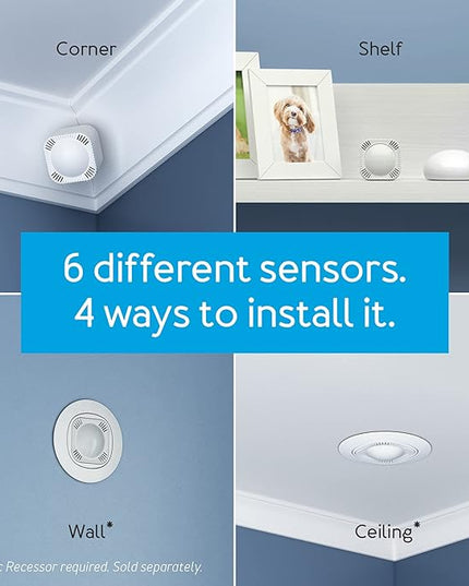Aeotec MultiSensor 7, 6-in-1 Zwave Sensors Contains Monitor Motion, Temperature, Light, Humidity, UV, and Vibration, Z-Wave Plus, Gen7, S2, SmartStart Enabled, Compatible with Zwave Hub Smartthings Aeotec