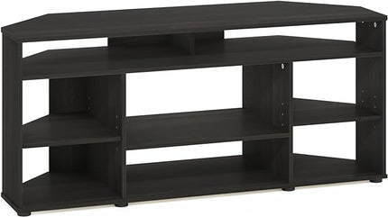 Furinno Jensen Entertainment Center, 55 Inch TV Size, Espresso - LeafyLoom