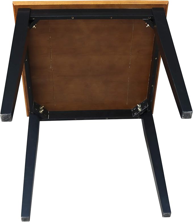 IC International Concepts Dining Table, FURNITURE, Black/Cherry - LeafyLoom