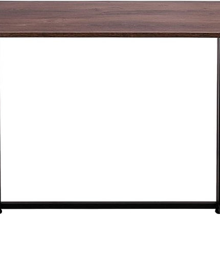 Leopard Outdoor Products Folding Computer Desk for Small Spaces, Space-Saving Home Office Desk, Foldable Computer Table, Laptop Table, Writing Desk, Compact Study Reading Table (Dark Brown) - LeafyLoom