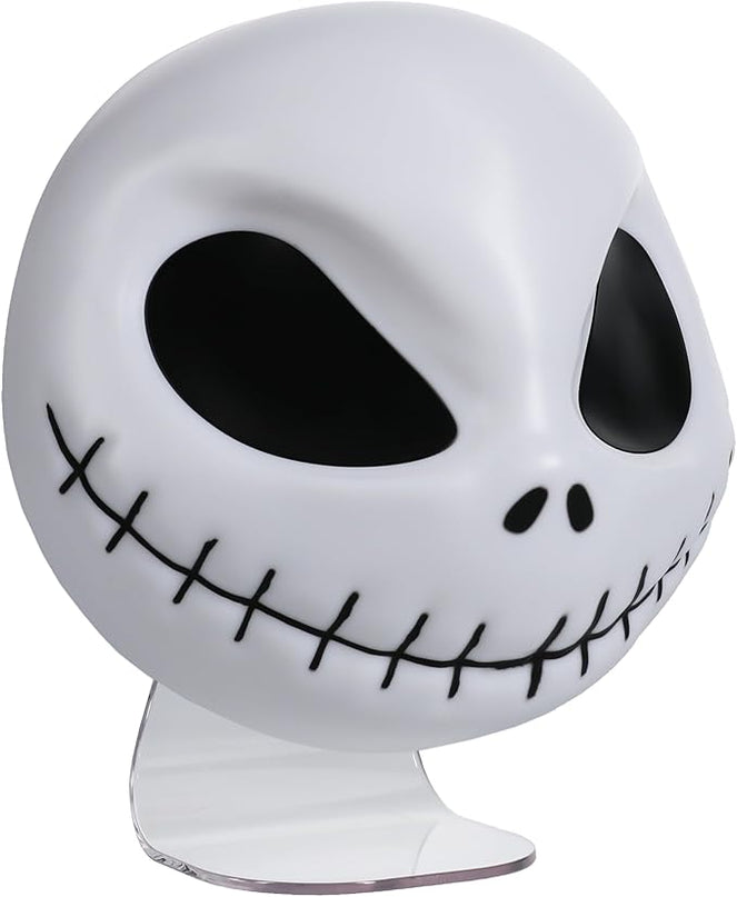 Paladone Nightmare Before Christmas Jack Mask Light and Halloween Decoration - Wall-mounted or Free-Standing, USB Cable Included - 18Cm Shaped Jack Skellington Lighting - LeafyLoom
