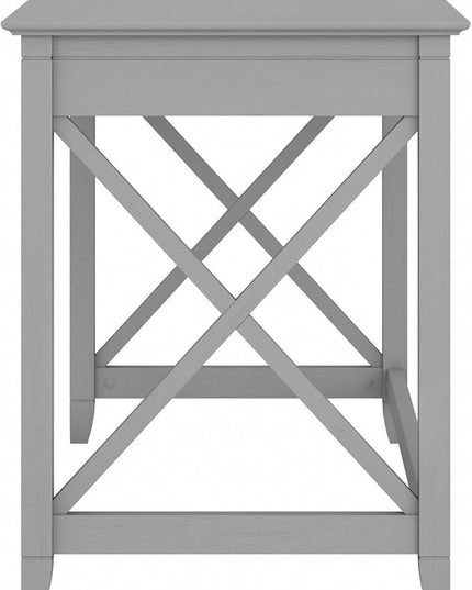 Bush Furniture Key West 48W Writing Desk in Cape Cod Gray - LeafyLoom