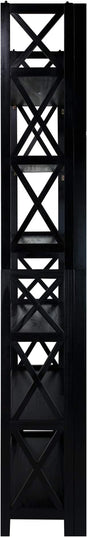 Casual Home Montego 3-Shelf Folding Bookcase, Black - LeafyLoom