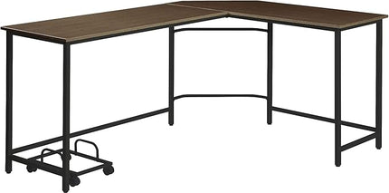 NicBex Kimberly-DW-00035-LWJ Home Office Desks, 66"x47"x30", Oak - LeafyLoom