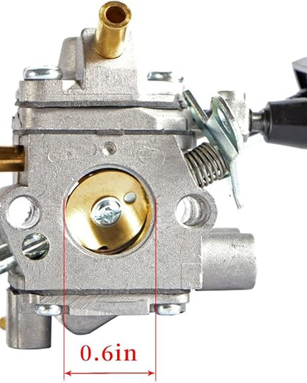 BR600 Carburetor Kit for Stihl BR500 BR550 BR600 BR700 BR 500 550 600 700 Backpack Leaf Blower Replaces Zama C1Q-S183 4282-120-0606 Parts - with 4282 141 0300 Air Filter Tank Vent Kit - LeafyLoom