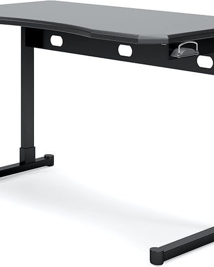 Signature Design by Ashley Lynxtyn Contemporary 48" Home Office Writing Desk, Black - LeafyLoom