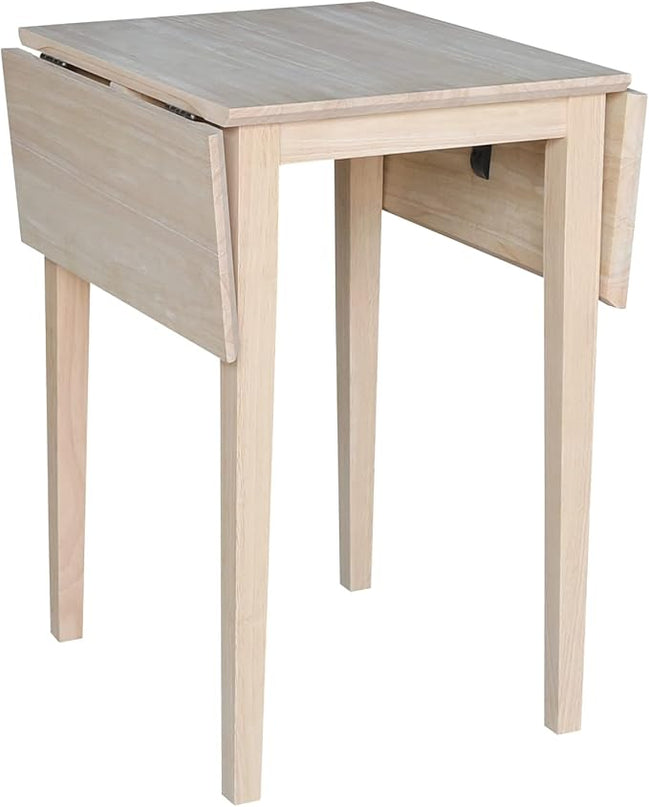 International Concepts Small Drop-leaf Table, Unfinished - LeafyLoom