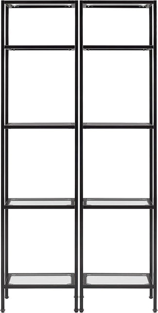 Crosley Furniture Aimee 2-Piece Narrow Etagere Set, Oil-Rubbed Bronze - LeafyLoom