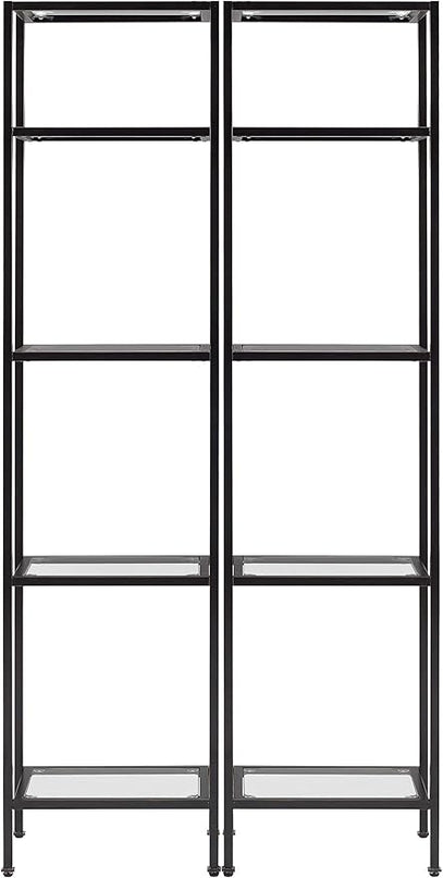 Crosley Furniture Aimee 2-Piece Narrow Etagere Set, Oil-Rubbed Bronze - LeafyLoom