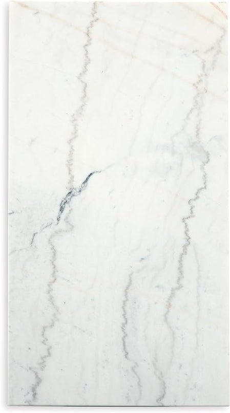Signature Design by Ashley Burkhaus Traditional Rectangular Coffee Table with Marble Tabletop, Dark Brown & White - LeafyLoom