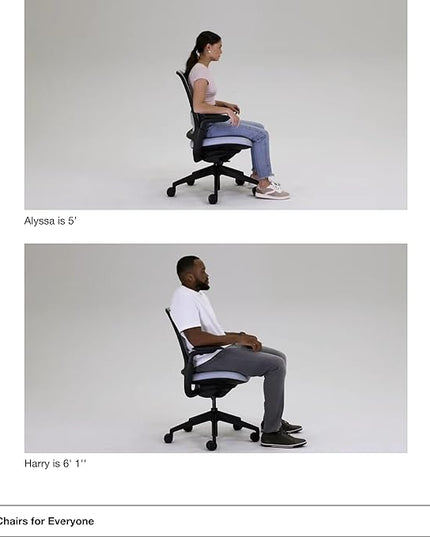 Steelcase Series 1 Office Chair - Ergonomic Work Chair with Wheels for Carpet - Helps Support Productivity - Weight-Activated Controls, Back Supports & Arm Support - Easy Assembly - Malt - LeafyLoom
