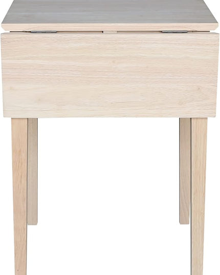 International Concepts Small Drop-leaf Table, Unfinished - LeafyLoom