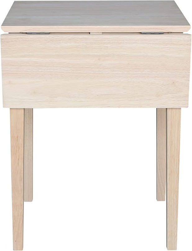 International Concepts Small Drop-leaf Table, Unfinished - LeafyLoom