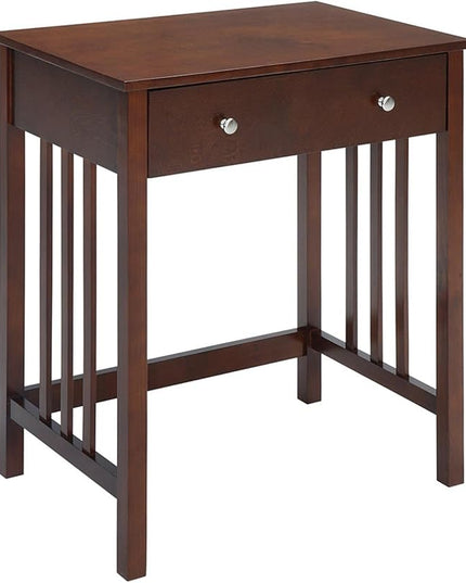 Convenience Concepts Designs2Go Mission Desk with Keyboard Drawer, Espresso - LeafyLoom
