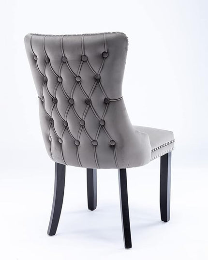 NicBex Haerin-SD-00115-LWJ Dining Chairs, 27.4"x20.4"x37.4", Gray - LeafyLoom