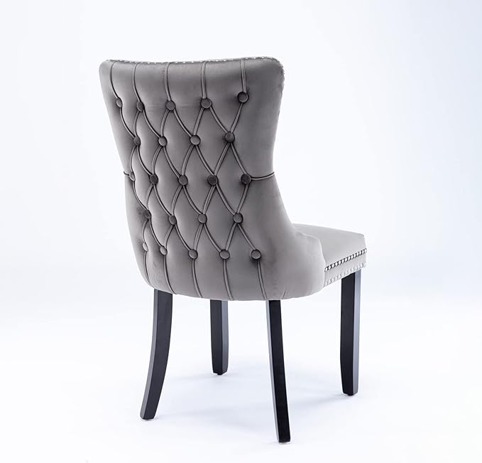 NicBex Haerin-SD-00115-LWJ Dining Chairs, 27.4"x20.4"x37.4", Gray - LeafyLoom