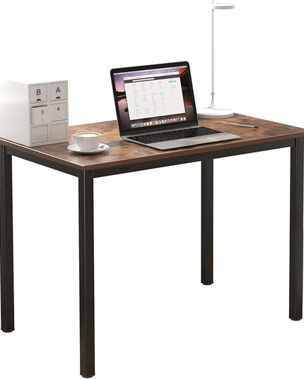 Need Small Computer Desk - 39 3/8" Inches Heavy Duty Writing Desks, Simple Laptop Corner Table for Home Office,Dormitory AC3FB10060 - LeafyLoom