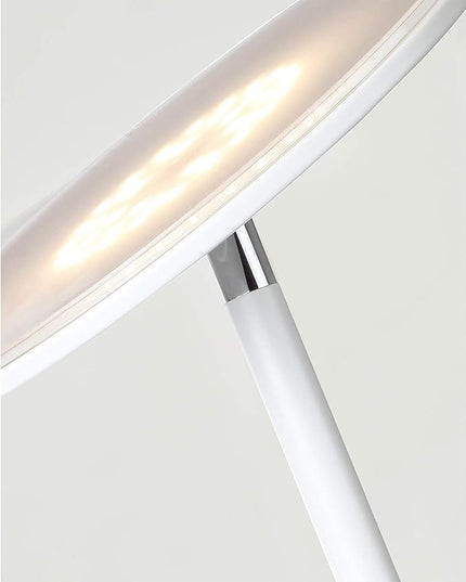 Brightech Sky LED Torchiere Super Bright Floor Lamp - Contemporary, High Lumen Light for Living Rooms and Offices - Dimmable, Indoor Pole Uplight for Bedroom Reading - White - LeafyLoom