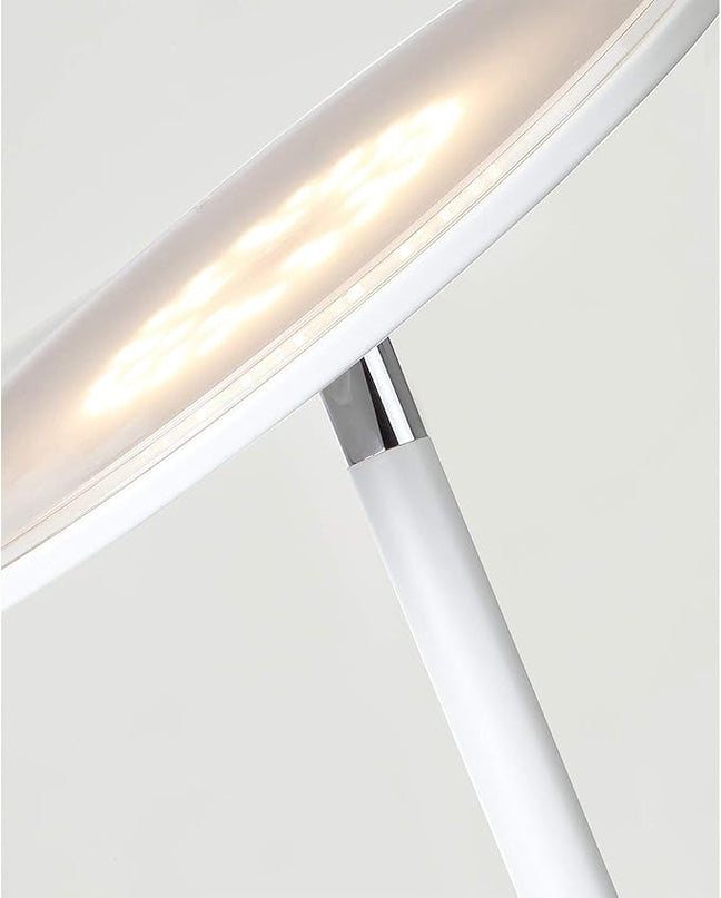 Brightech Sky LED Torchiere Super Bright Floor Lamp - Contemporary, High Lumen Light for Living Rooms and Offices - Dimmable, Indoor Pole Uplight for Bedroom Reading - White - LeafyLoom