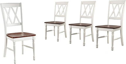 Crosley Furniture Shelby Dining Chairs (Set of 4), Distressed White - LeafyLoom